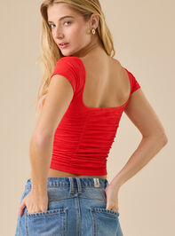 Emerson Ruched Cami Detail 4 - TULLABEE
