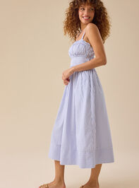 Margaux Striped Maxi Dress Detail 3 - TULLABEE