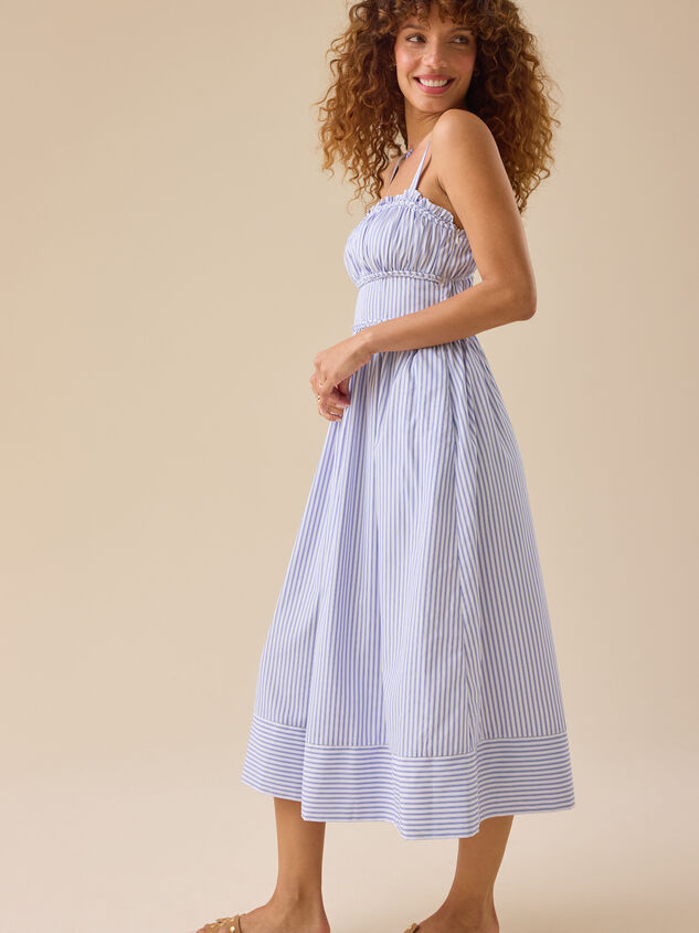 Margaux Striped Maxi Dress Detail 3 - TULLABEE