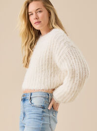Cassidy Fuzzy Ribbed Pullover Detail 3 - TULLABEE