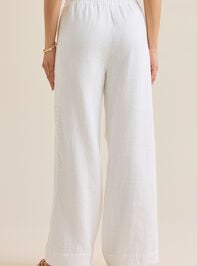 Georgia Lace Gauze Pants Detail 6 - TULLABEE