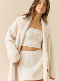 Swan Tweed Pearl Tube Top - TULLABEE