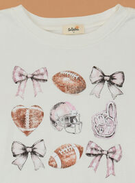 Game Day Grid Sweatshirt Detail 2 - TULLABEE