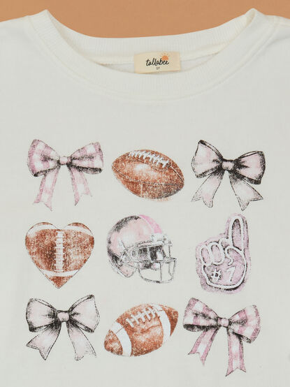 Game Day Grid Sweatshirt - TULLABEE