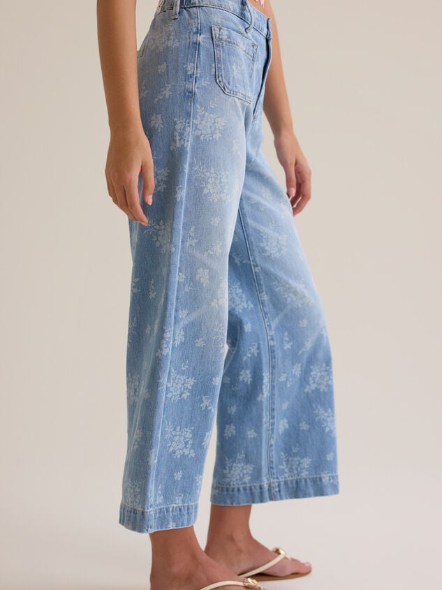 Lucia Floral Jeans Detail 5 - TULLABEE