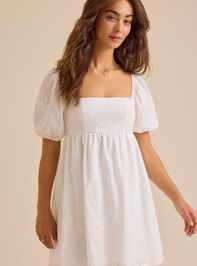 Jordan Bow Eyelet Mini Dress - TULLABEE