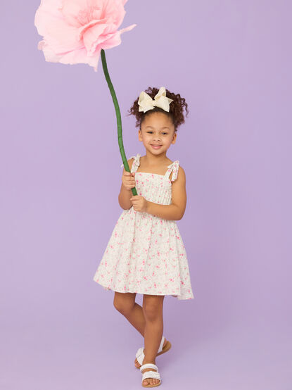 Stacey Floral Toddler Mini Dress - TULLABEE