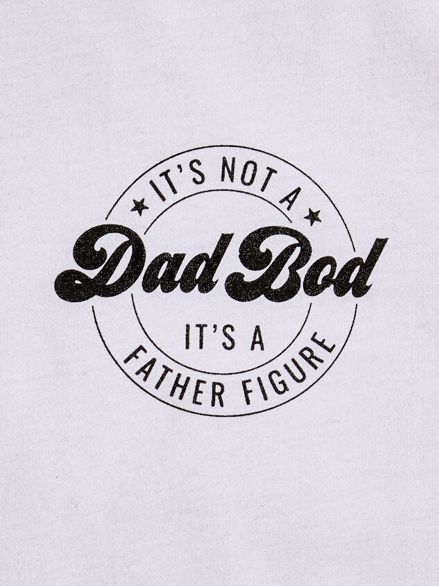 Dad Bod Adult Graphic Tee Detail 2 - TULLABEE