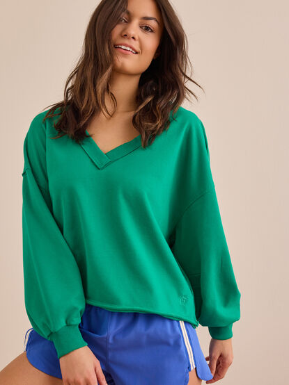 Reform and Ease V-Neck Pullover - TULLABEE