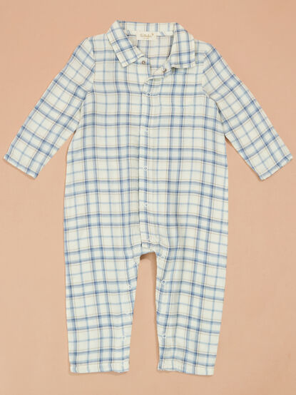 Parker Plaid Polo Romper - TULLABEE