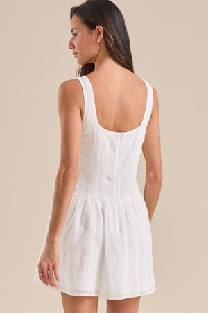 Layla Eyelet Mini Dress - Altar'd State