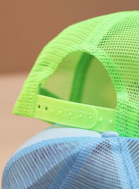 Beach Club Trucker Hat Detail 3 - TULLABEE