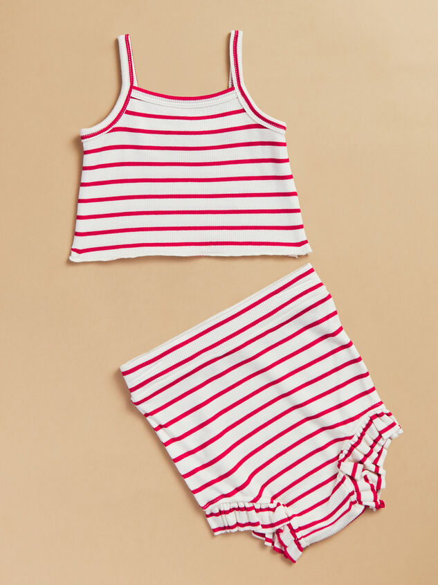 Kira Striped Tank and Bloomer Set Detail 3 - TULLABEE