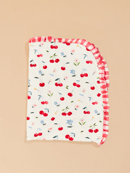 Cherries Gingham Blanket - TULLABEE