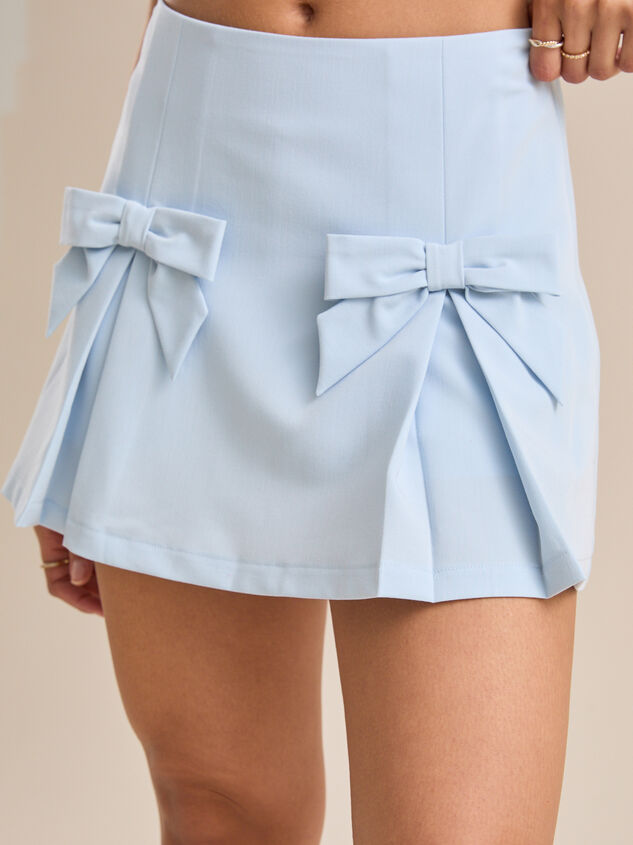 Florence Bow Mini Skort Detail 2 - TULLABEE