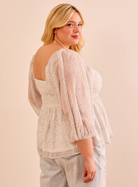 Brynnlee Peplum Top Detail 4 - TULLABEE