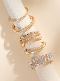 Glitzy Gold Ring Set - TULLABEE