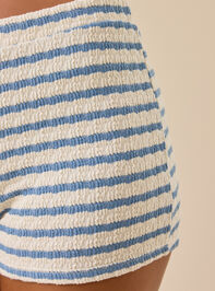 Misha Striped Micro Shorts Detail 3 - TULLABEE