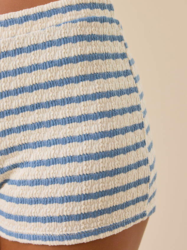 Misha Striped Micro Shorts Detail 3 - TULLABEE
