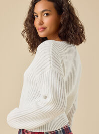 Debbie Cropped Sweater Detail 4 - TULLABEE
