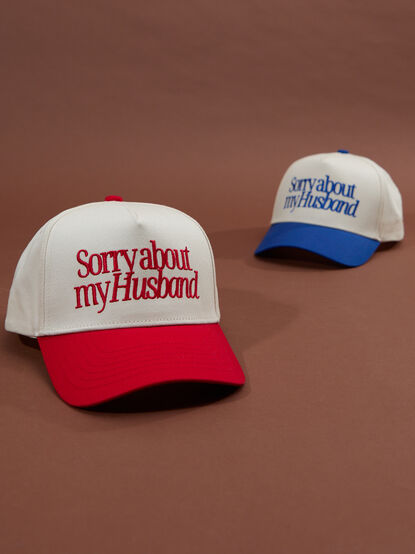 Sorry About My Husband Gameday Trucker Hat - TULLABEE