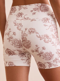 Twirl Toile Patterned Bike Shorts Detail 5 - TULLABEE