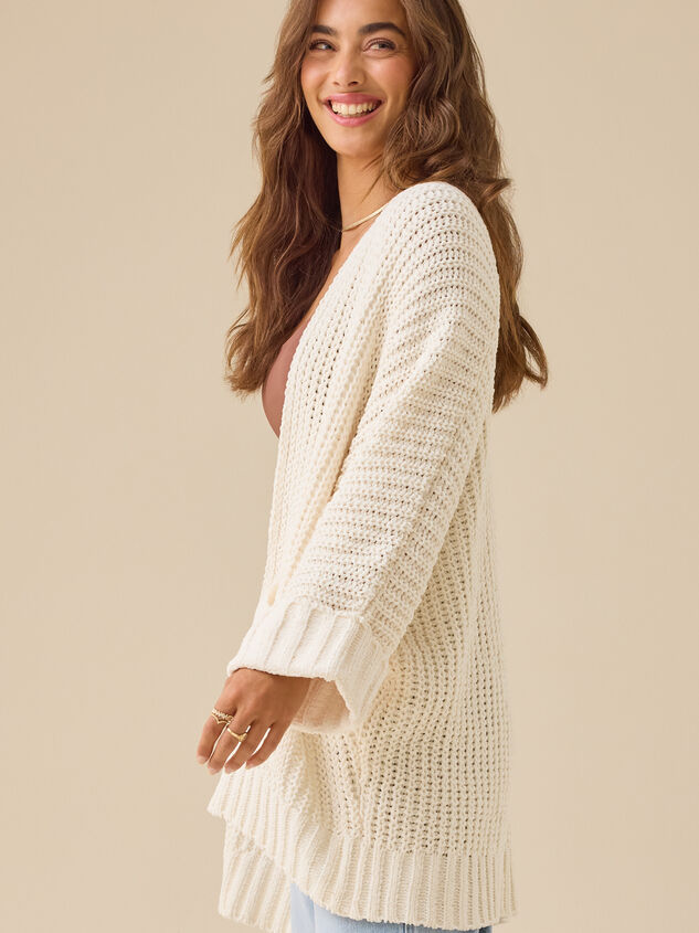 Lorelai Open Cardigan Detail 4 - TULLABEE