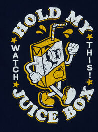 Hold My Juice Box Tee Detail 2 - TULLABEE
