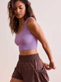 Legend Ribbed Cropped Tank Detail 3 - TULLABEE
