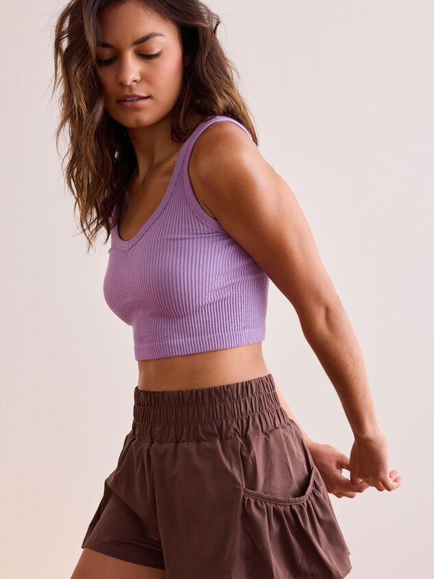 Legend Ribbed Cropped Tank Detail 3 - TULLABEE