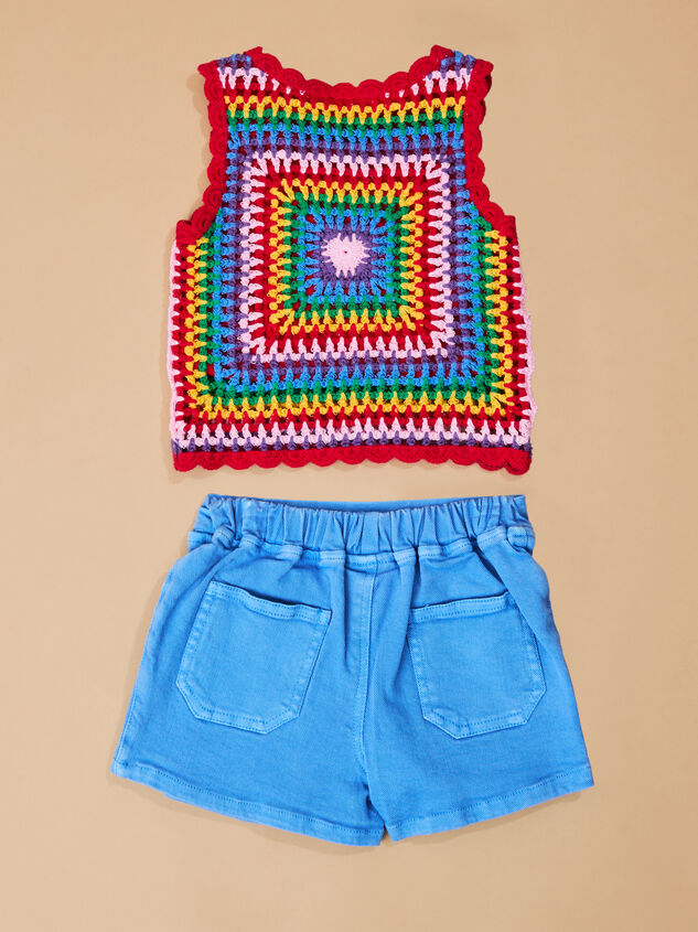 Vanessa Crochet Top and Pleated Skort Set Detail 3 - TULLABEE