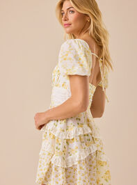 Aderny Floral Mini Dress Detail 5 - TULLABEE