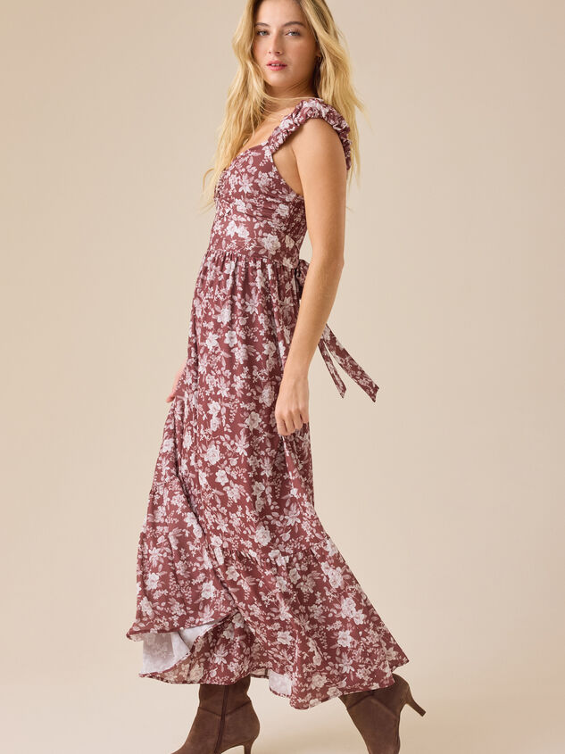 Mckenna Floral Maxi Dress Detail 3 - TULLABEE