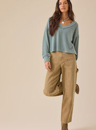 Layne Ribbed Top Detail 2 - TULLABEE