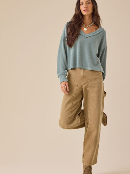 Layne Ribbed Top - TULLABEE