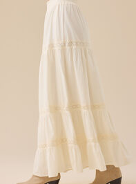 Kait Lace Midi Skirt Detail 4 - TULLABEE