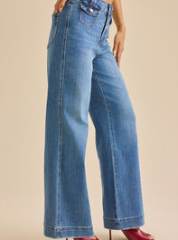 Kiara Wide Leg Jean Detail 4 - TULLABEE