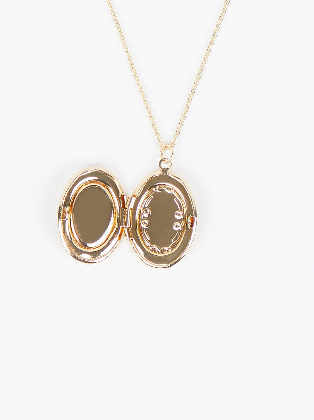 Dried Flower Locket Necklace Detail 6 - TULLABEE