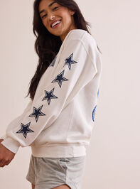 Dallas Cowboys Star Sleeve Pullover Detail 6 - TULLABEE