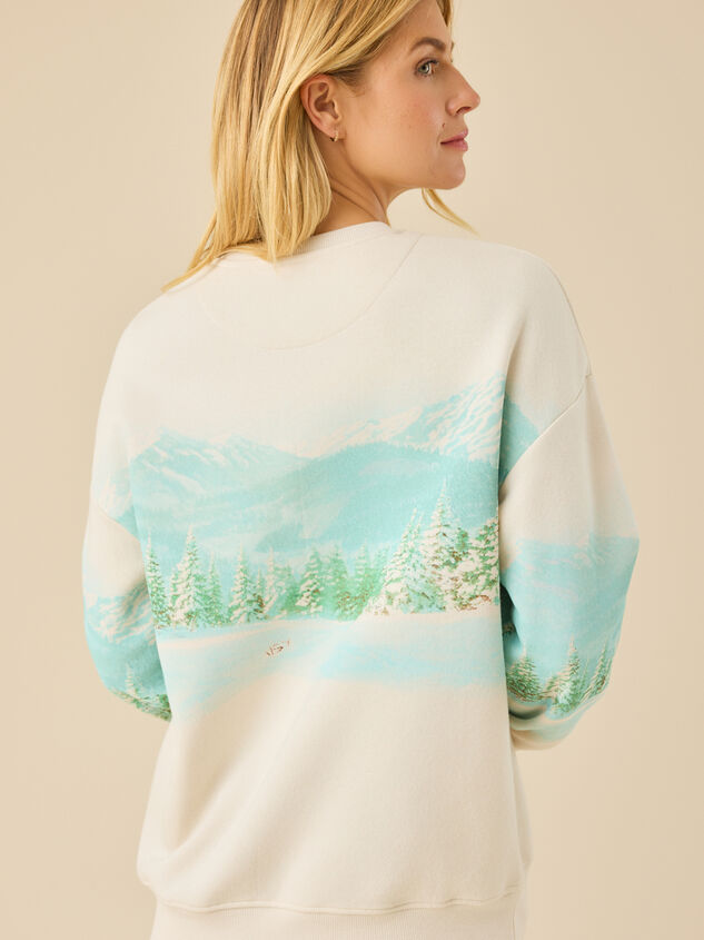 Snowy Horse Pullover Detail 4 - TULLABEE