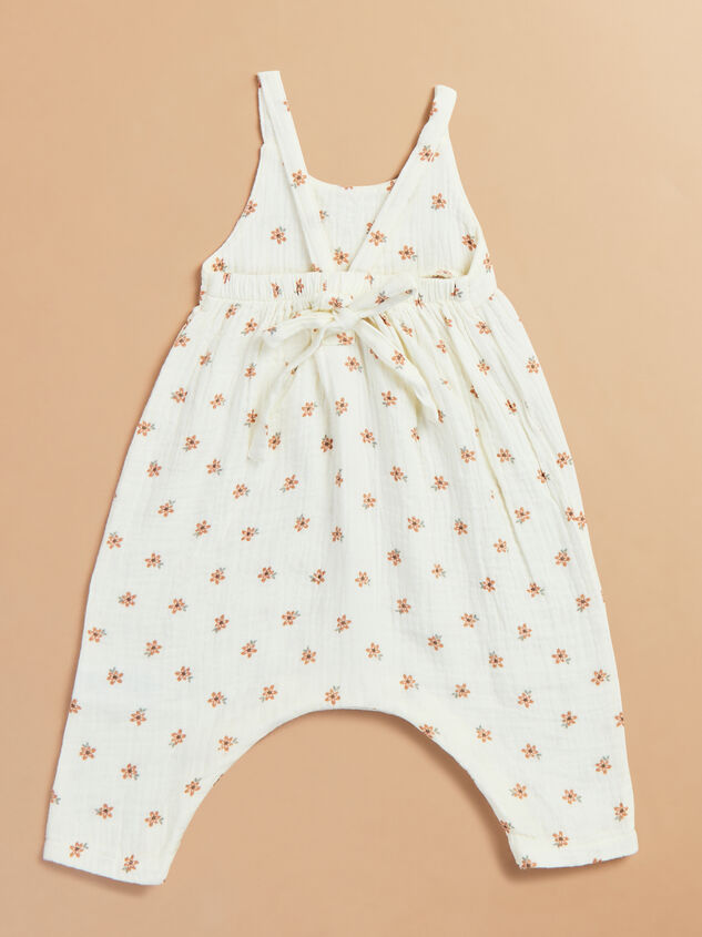 Birdie Floral Tie Back Jumper Detail 2 - TULLABEE