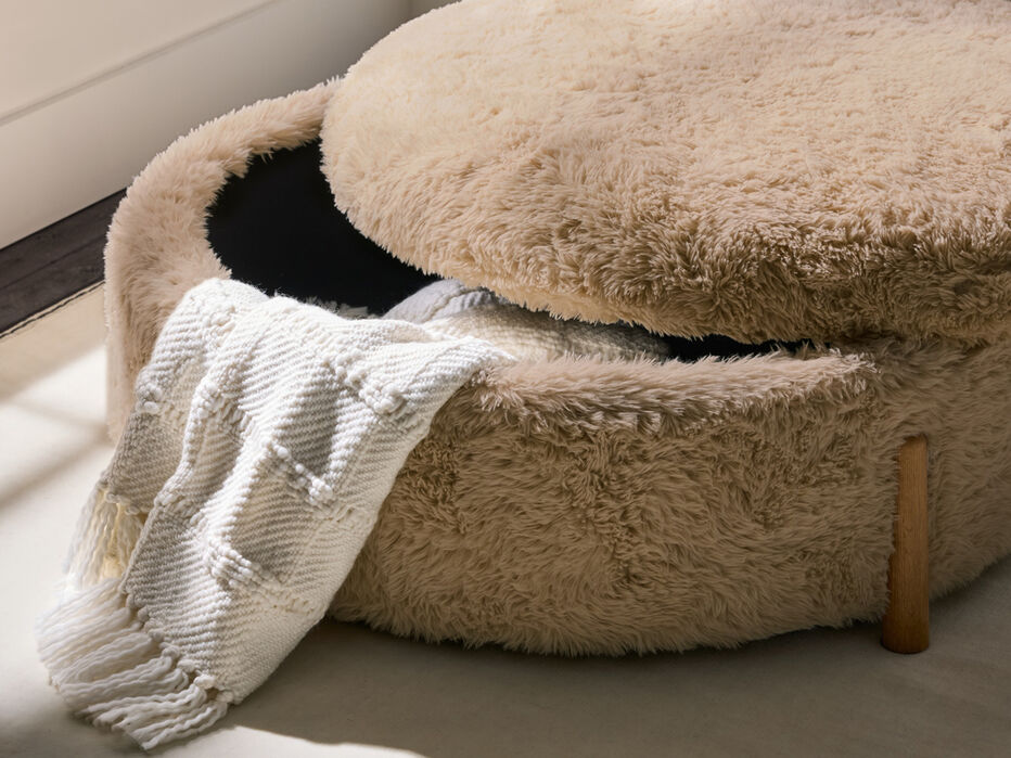 Millie Upholstered Coffee Table/Ottoman - TULLABEE - 