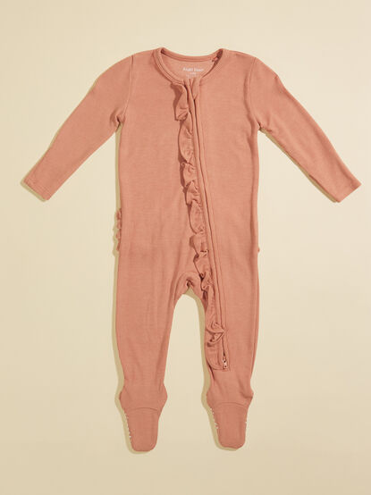 Lillian Ruffle Footie - TULLABEE