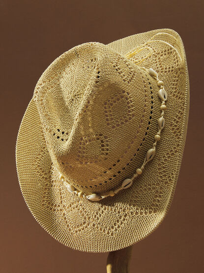 Beaded Shell Cowboy Hat - TULLABEE