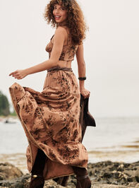 Matilda Floral Tier Midi Skirt - TULLABEE