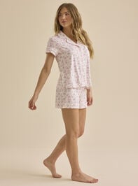 Bonnie Bows Toile PJ Set Detail 4 - TULLABEE