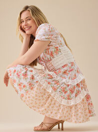 Aderny Floral Mini Dress Detail 3 - TULLABEE