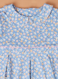 Beth Country Calico Baby Floral Top and Pant Set Detail 3 - TULLABEE