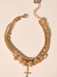 Cross Charm Bracelet - TULLABEE