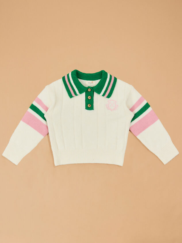 Gigi Golf Sweater Detail 2 - TULLABEE